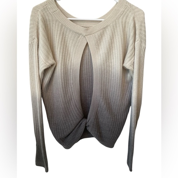 Vintage Havana EST. 1954 Ombre Open Back Sweater Women’s Size Small Gray - Picture 1 of 8